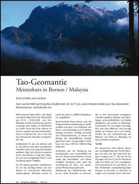 Tao-Geomantie Meisterkurs in Borneo / Malaysia